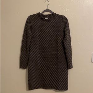 Mini mock neck dress